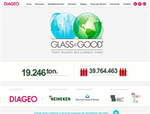 Tablet Screenshot of glassisgood.com.br